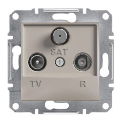 ASFORA TV/R/SAT aljzat, átmenő, 4 dB, bronz