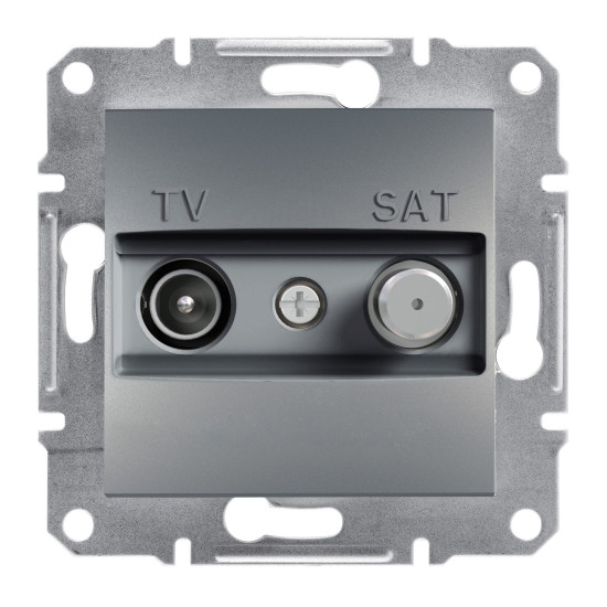 ASFORA TV/SAT aljzat, átmenő, 4 dB, acél