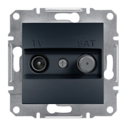 ASFORA TV/SAT aljzat, átmenő, 4 dB, antracit