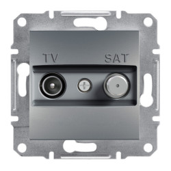 ASFORA TV/SAT aljzat, átmenő, 8 dB, acél