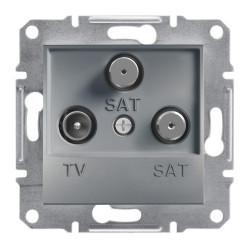 ASFORA TV/SAT/SAT aljzat, végzáró, 1 dB, acél