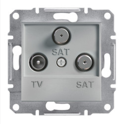ASFORA TV/SAT/SAT aljzat, végzáró, 1 dB, alumínium