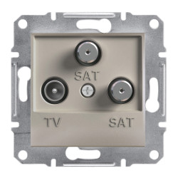 ASFORA TV/SAT/SAT aljzat, végzáró, 1 dB, bronz