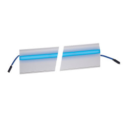 Kék LED fedél 0,5 m 82 x 12,5 mm csatornához