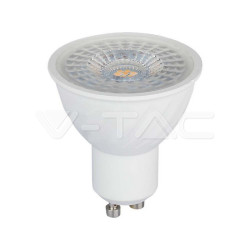 .LED - GU10 -  6W   3000K  445lm meleg fehér SMD fehér   110° Samsung
