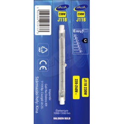 R7S   230W(300W) 118mm    halogén ceruza izzó