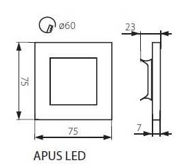 APUS LED CW   hideg fehér   15lumen