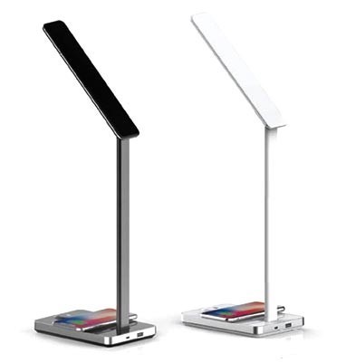 Asztali lámpa   5W   fehér   wireless tel. töltés   dimmerelhető   3in1   V-TAC