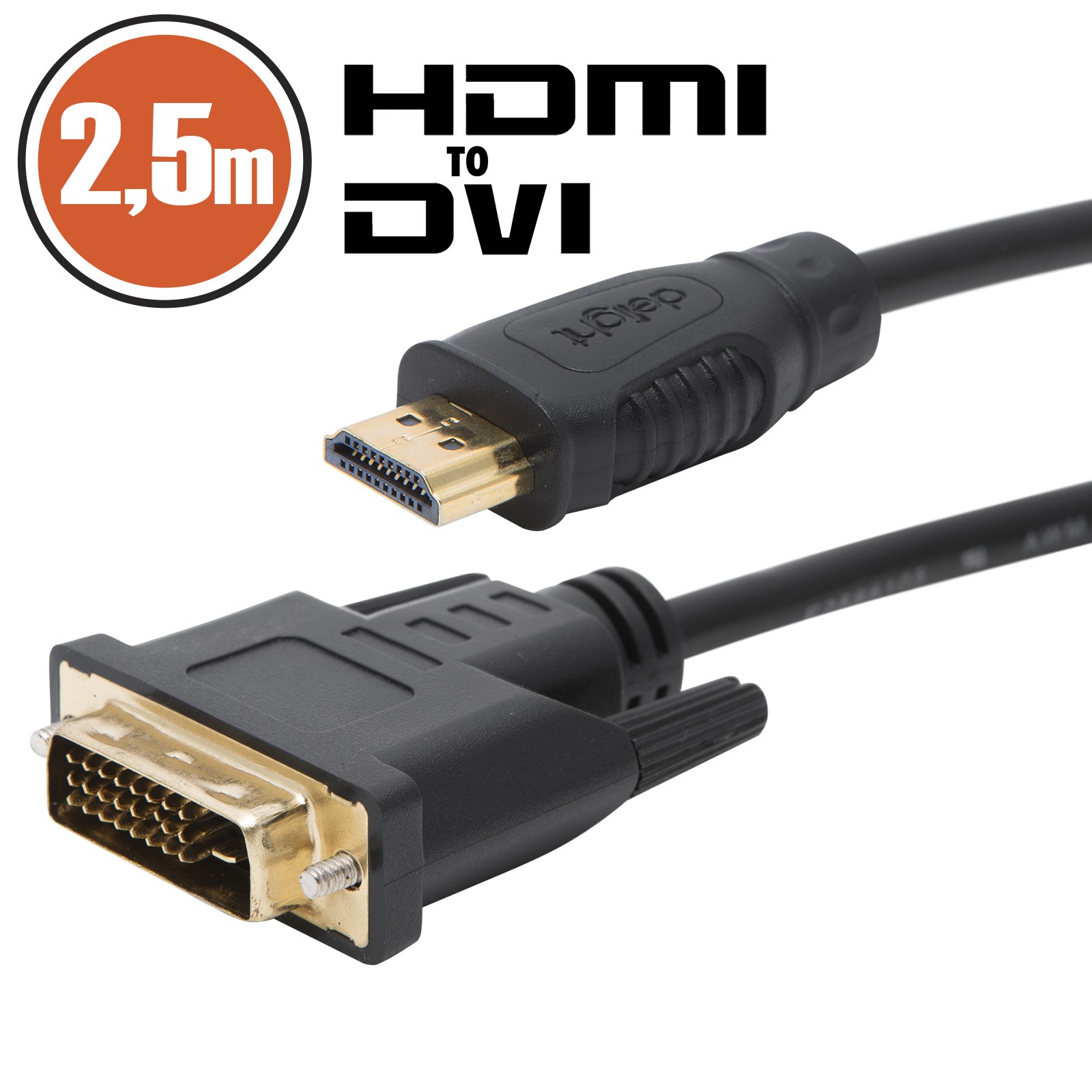 DVI-HDMI   kábel   2,5m
