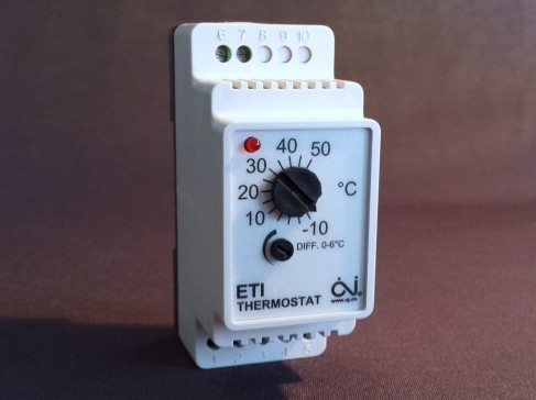 ETI-1551 termosztát csőkisérő fűtéshez + hőmérséklet szenzor