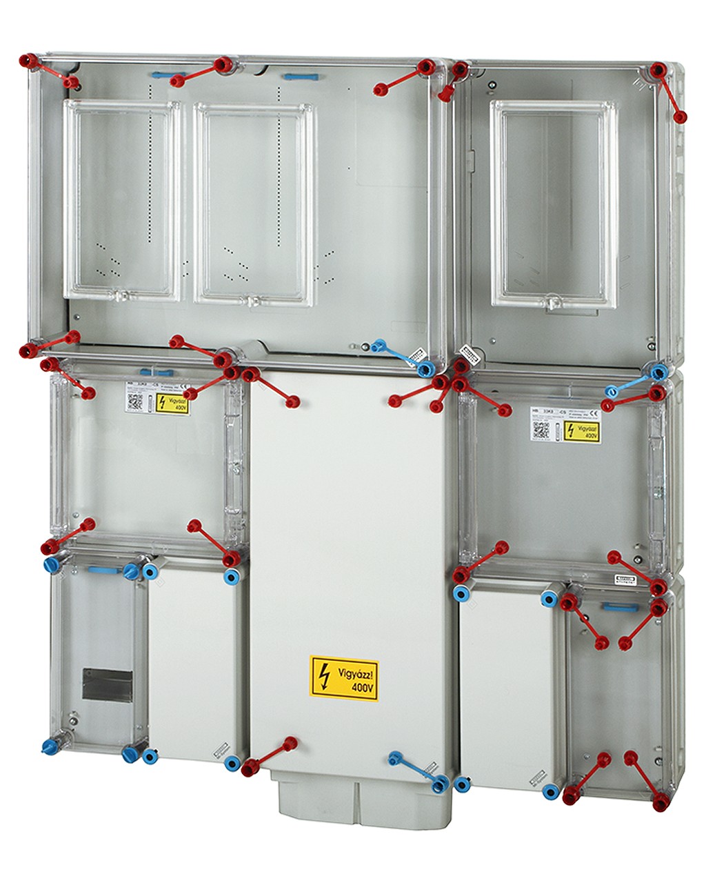 Fogyasztásmérő szekrény, 1 felhasználási helyes M63 A.80 A, V32 A és Hv32 A méré