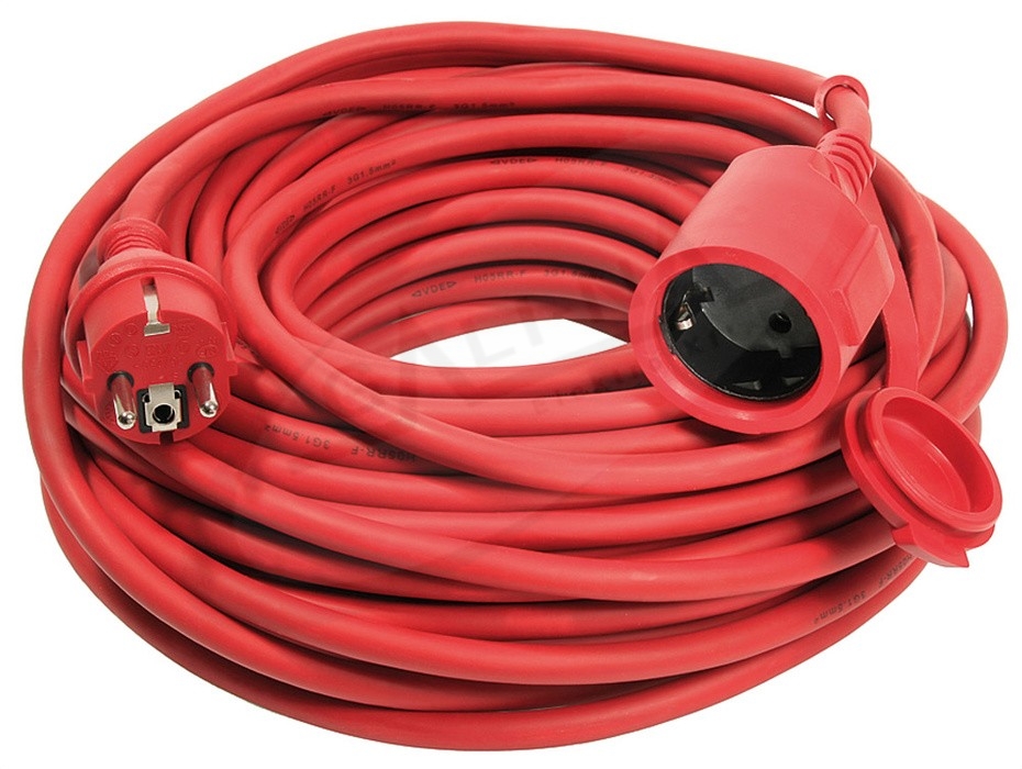 Hosszabbítókábel   H05RR-F 3x1,5  piros      15m     hálózati      as-Schwabe