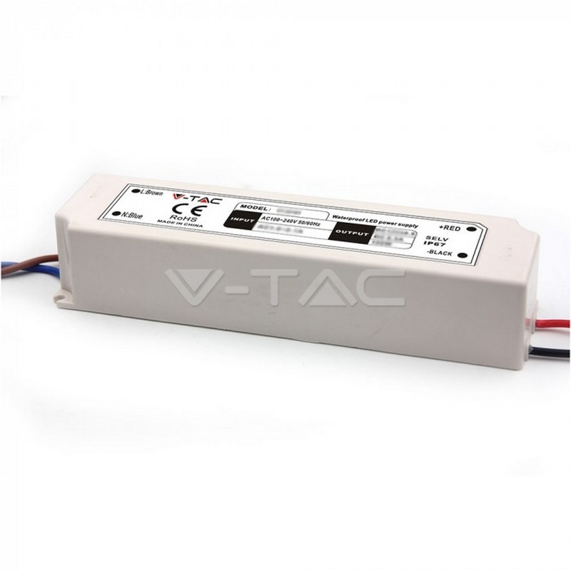 .LED tápegység   IP67   150W   12V   12,5A    műanyag vízmentes   V-TAC